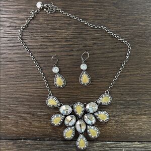 Touchstone Teardrop Necklace and Earring Set